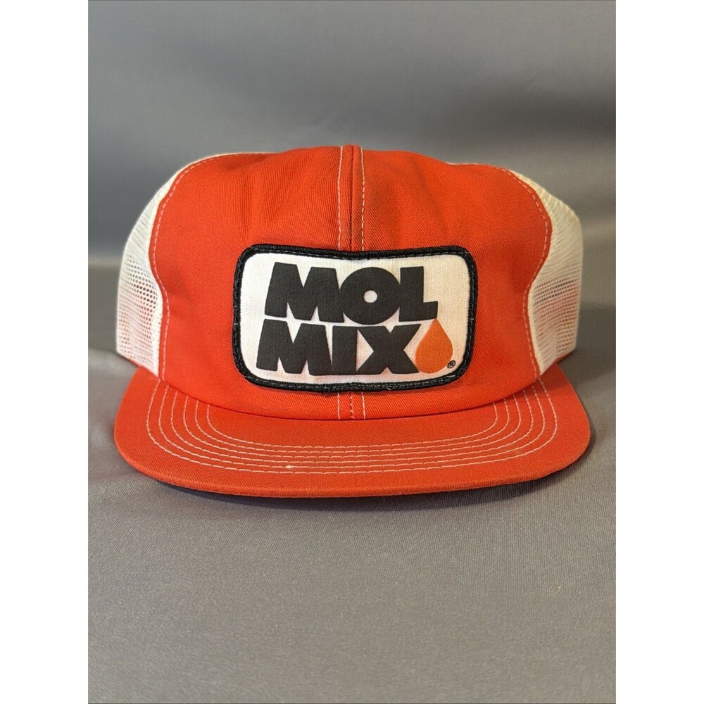 K-Products MOL MIX Vintage Snapback Hat Mesh Trucker Cap Farm Feed Advertise USA